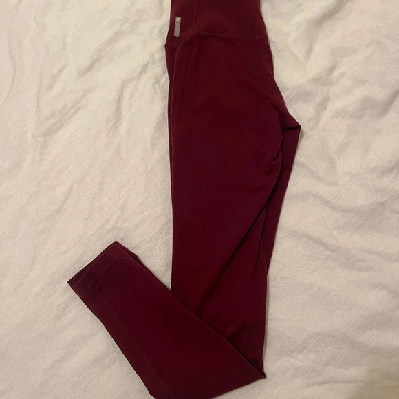 maroon burgundy Nordstrom zella athletic running leggings size XS Nordstrom - Picture 1 of 7